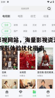 四、人人影视网站的用户互动与反馈