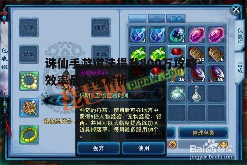 二、道行丹的获取与使用
