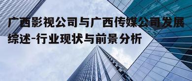 一、广西影视公司的崛起与发展