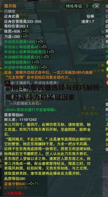 一、丐帮武器概述