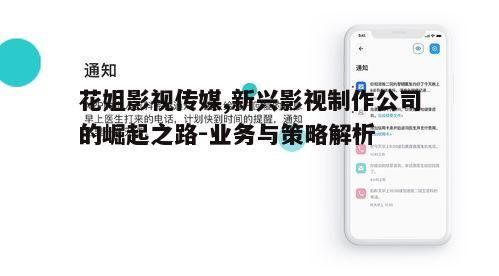 一、花姐影视传媒的业务概述