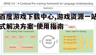 一、百度游戏下载中心的优势