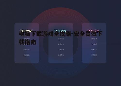 一、选择正规渠道下载游戏
