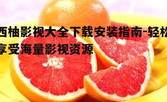 四、西柚影视大全使用技巧